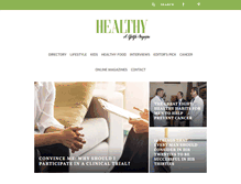 Tablet Screenshot of healthymagazine.com